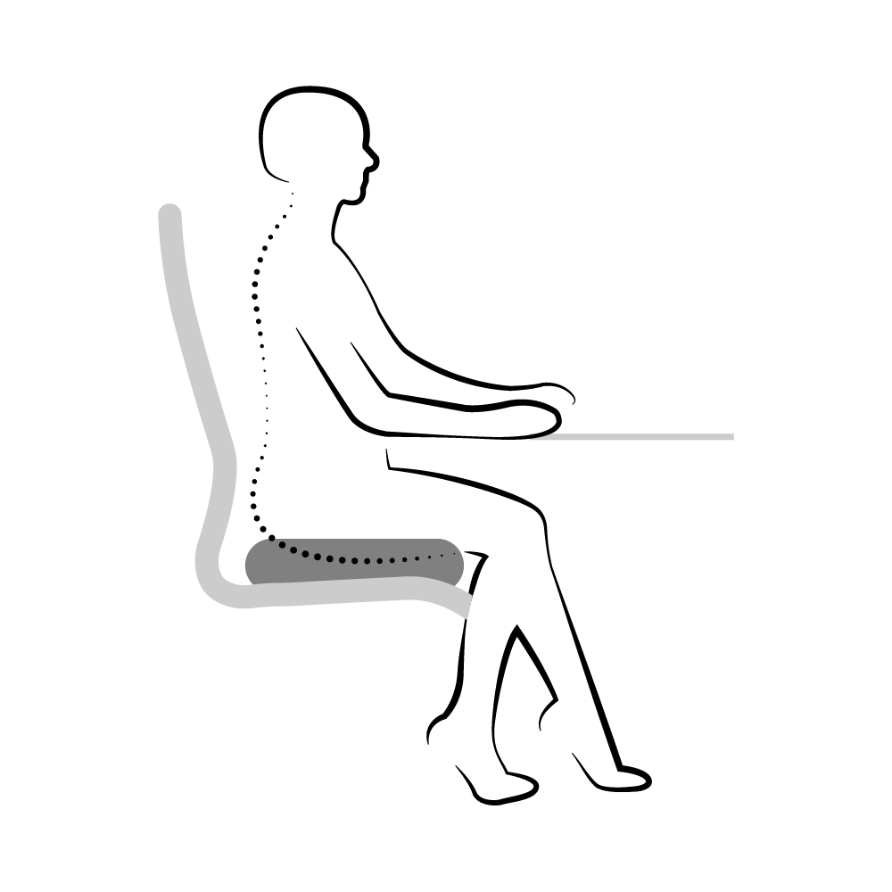 Orthopädisches Sitzkissen - Entlastung für Wirbelsäule und Rücken