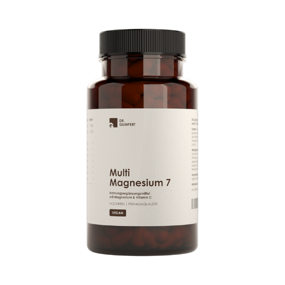 Dr. Gumpert VEGANES Multi-Magnesium-7 mit Vitamin C: Gestärkt und vital durch den Tag (60 Kapseln)