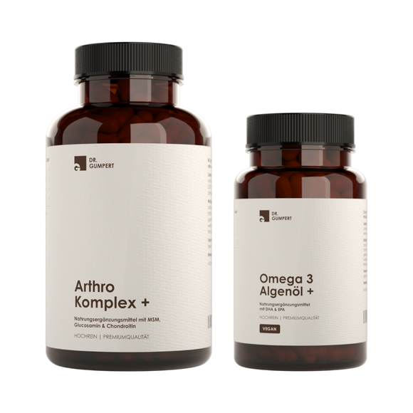 Dr. Gumpert Herz & Knochen-Paket mit Omega-3, Glucosamin, Chondroitin und MSM (90 + 60 Kapseln)