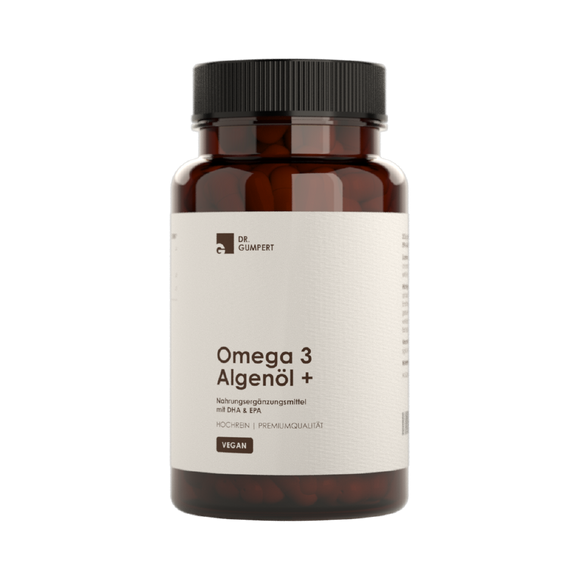 Dr. Gumpert VEGANES Omega-3-Algenöl-Plus: Für eine gesunde Herz- und Hirnfunktion (60 Kapseln)