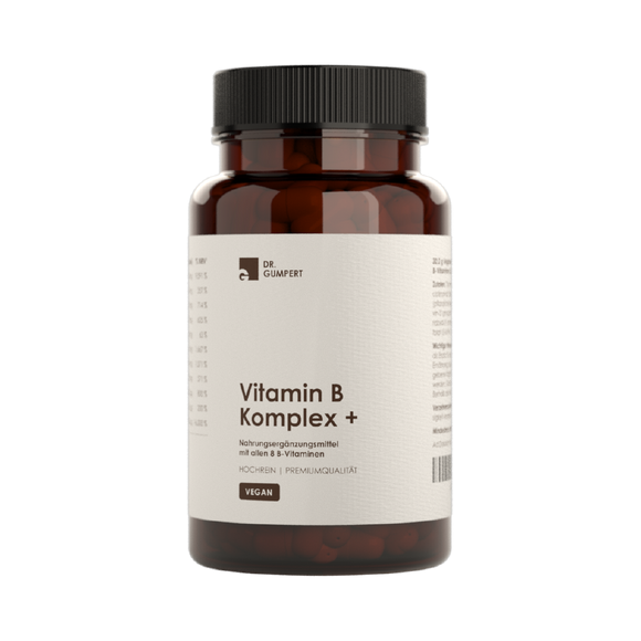Dr. Gumpert VEGANER Vitamin B-Komplex-Plus: Für ein gesundes Nerven- und Immunsystem (60 Kapseln)